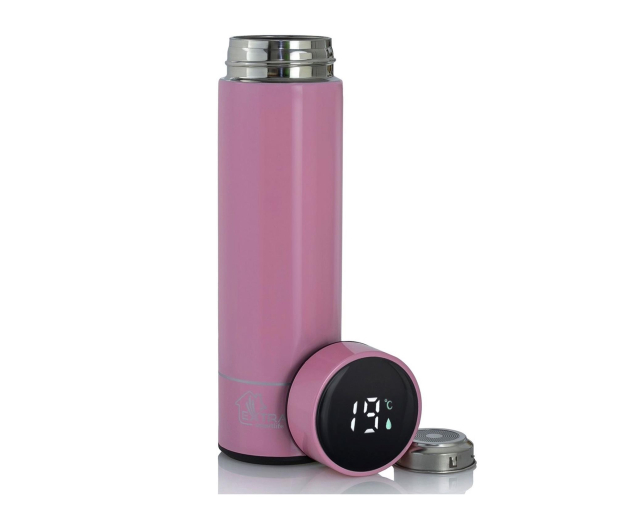 ExtraLink Travel Mug Różowy Kubek termiczny Termos z wyświetlaczem LED - 1585414 - zdjęcie